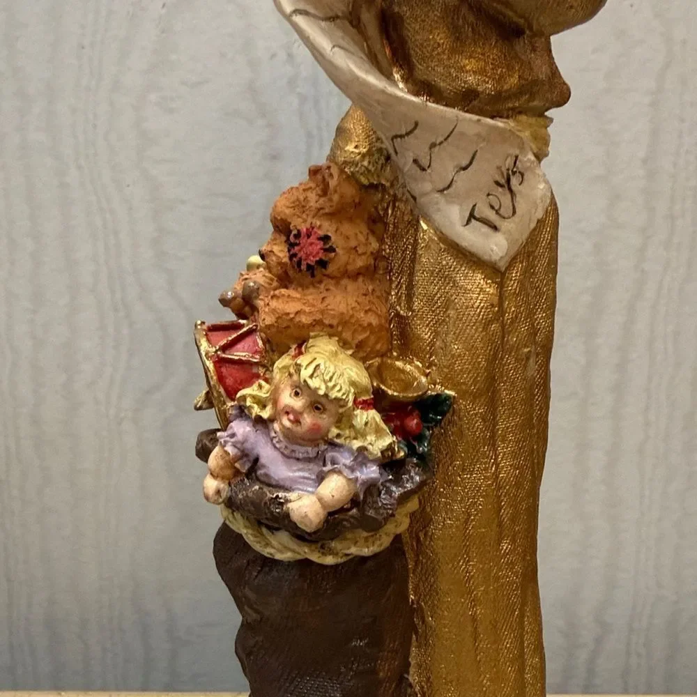 Resin Pencil Santa Father Christmas Toy Sack Teddy Bear Doll List Scroll